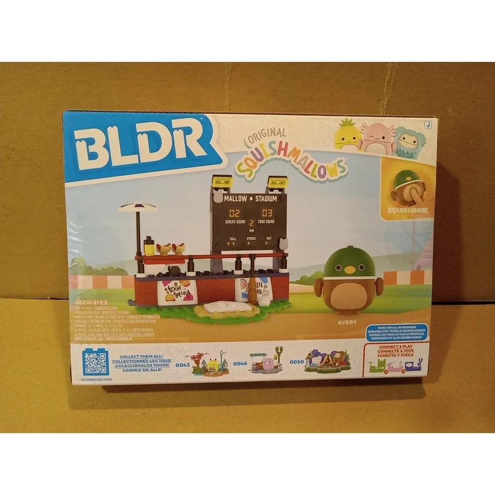 BLDR Squishmallows Squishbrik Jazwares Avery's Ball Game‎ Building Set #0044 New